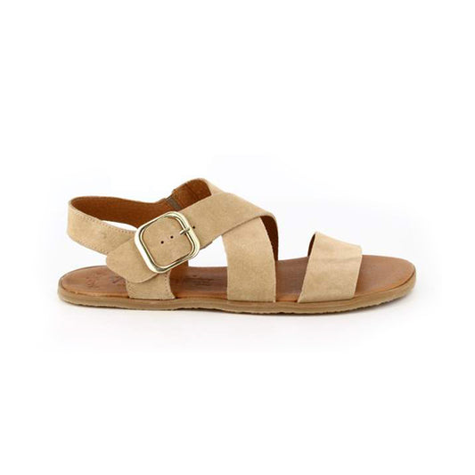 Sandalias Barefoot Adulto Vivant - Lino Serraje Camello