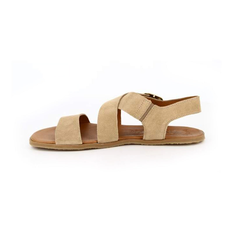 Sandalias Barefoot Adulto Vivant - Lino Serraje Camello