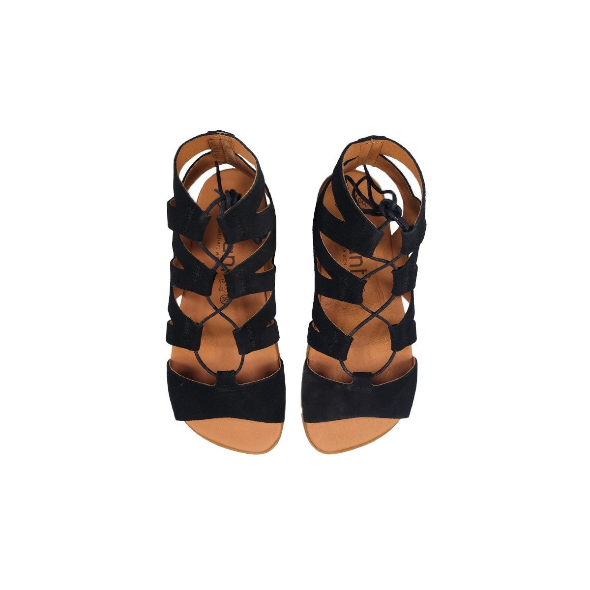 Sandalias Barefoot Adulto Vivant - Savia Serraje Negro