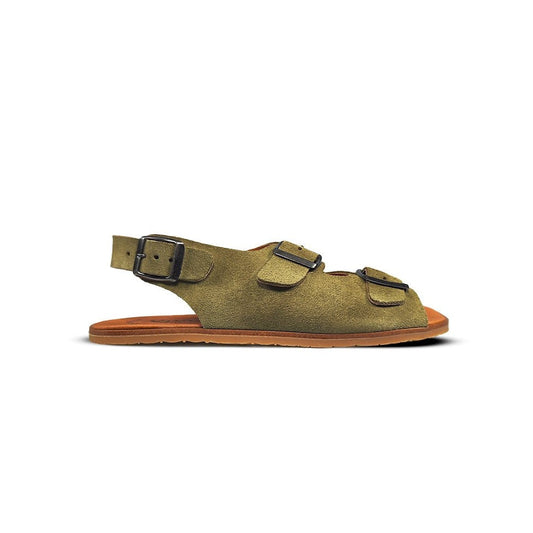 Sandalias Barefoot Adulto Vivant - Semilla Serraje Kaki