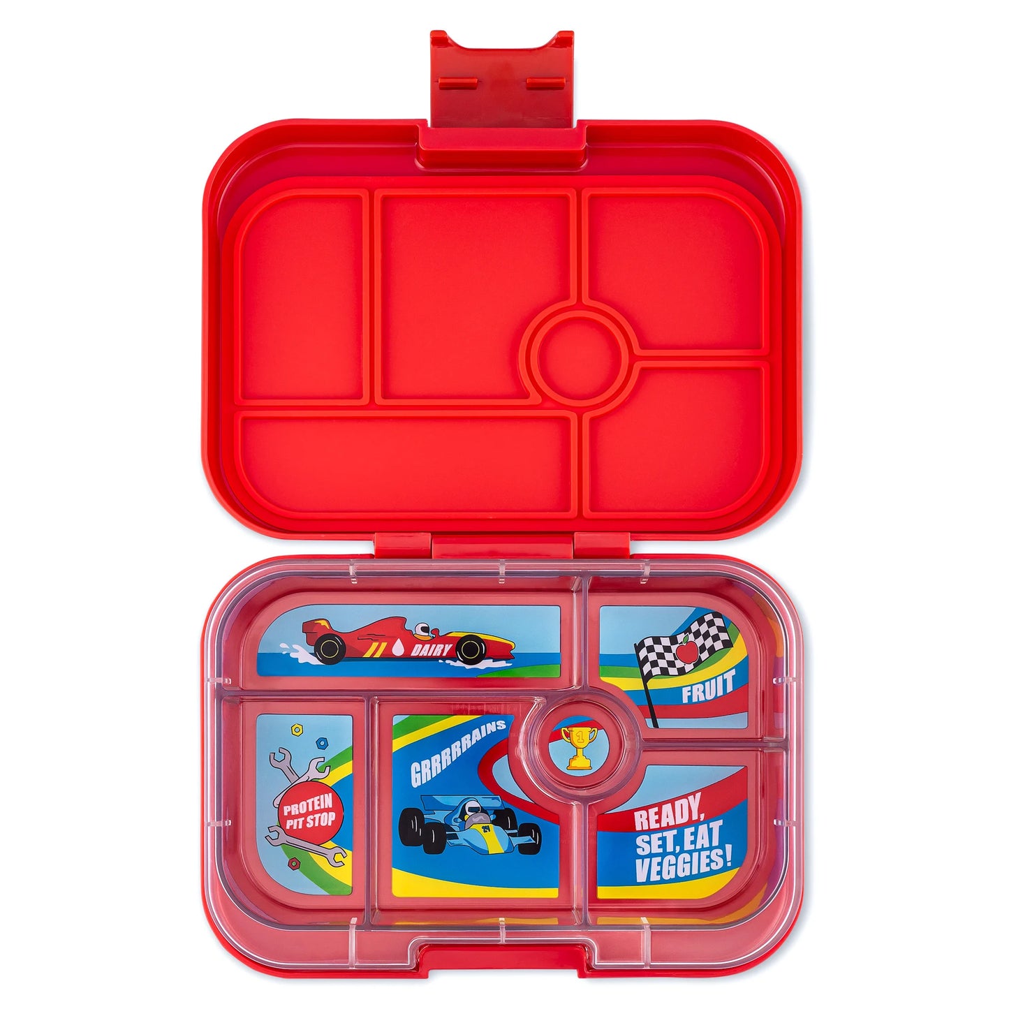 Fiambrera Yumbox Original Race Cars Roar Red