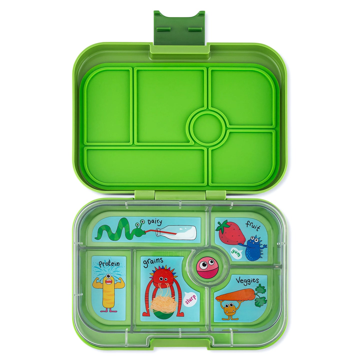 Fiambrera Yumbox Original Funny Monsters Matcha Green