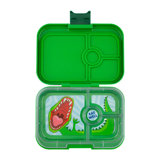 Fiambrera Yumbox Panino Dinosaur Jurassic Green