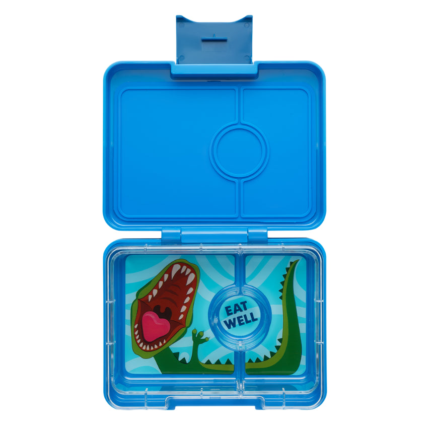 Fiambrera Yumbox Snack Dinosaur Surf Blue