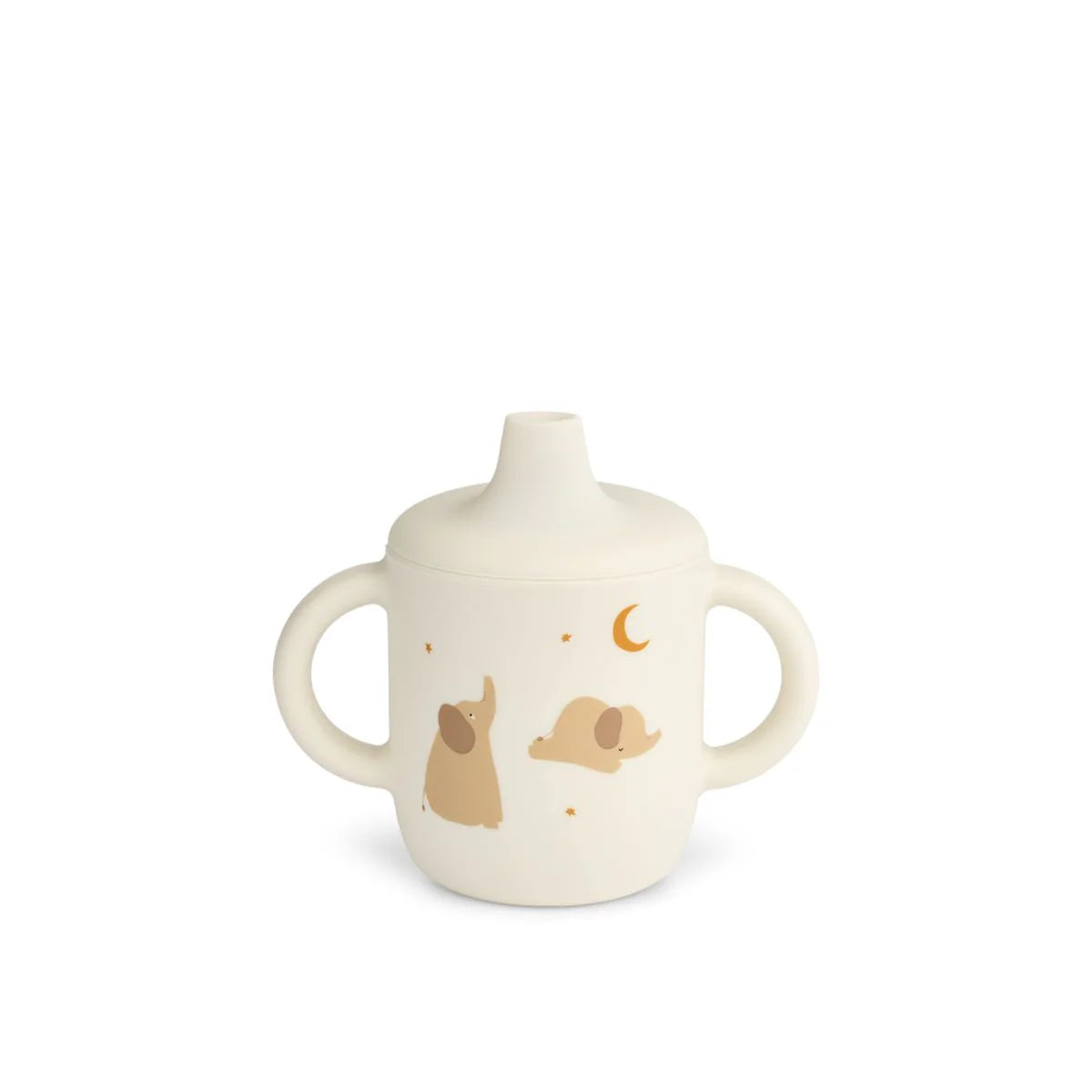 Vaso silicona Neil Sippy Cup Liewood - Elephant / Creme de la creme