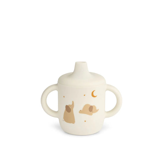 Vaso silicona Neil Sippy Cup Liewood - Elephant / Creme de la creme