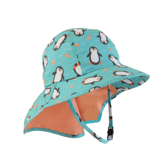 Gorrito de playa con protección Upf50+ Pingüino Zoocchini