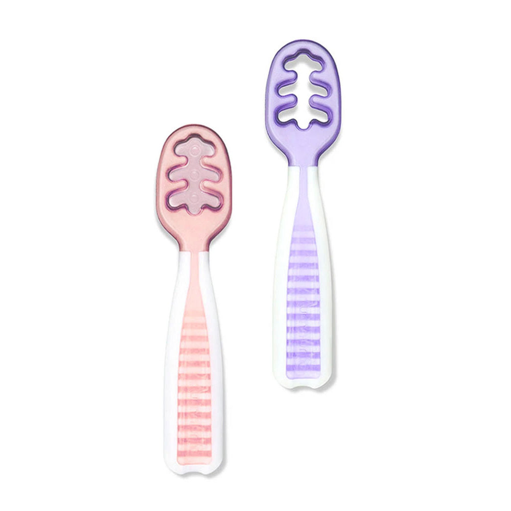 Pack 2 pre cucharas de aprendizaje Num Num Rosa Lila