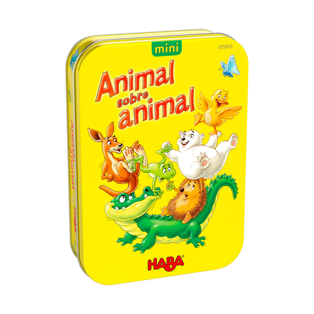 Juego de mesa - Animal sobre animal, versión mini Haba