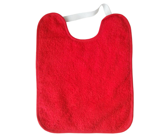 Babero toalla plastificado Tutete Rojo