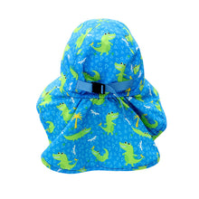 Cargar imagen en el visor de la galería, Gorrito de playa con protección Upf50+ Cocodrilo Zoocchini
