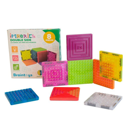 Imabrick 8 piezas doble cara Braintoys