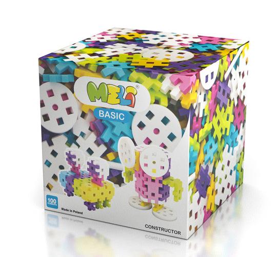 Bloques Meli Basic Constructor Pastel 100 piezas