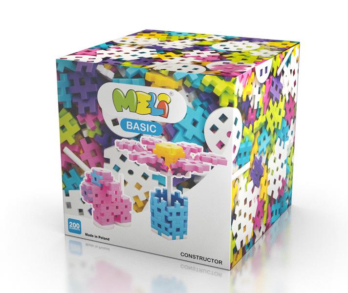 Bloques Meli Basic Constructor Pastel 200 piezas