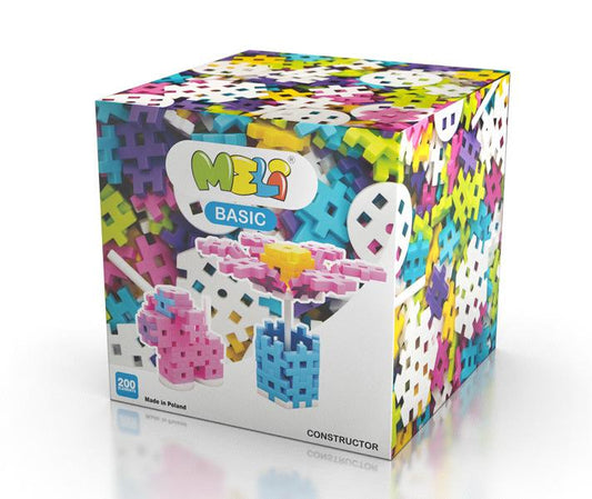 Bloques Meli Basic Constructor Pastel 200 piezas