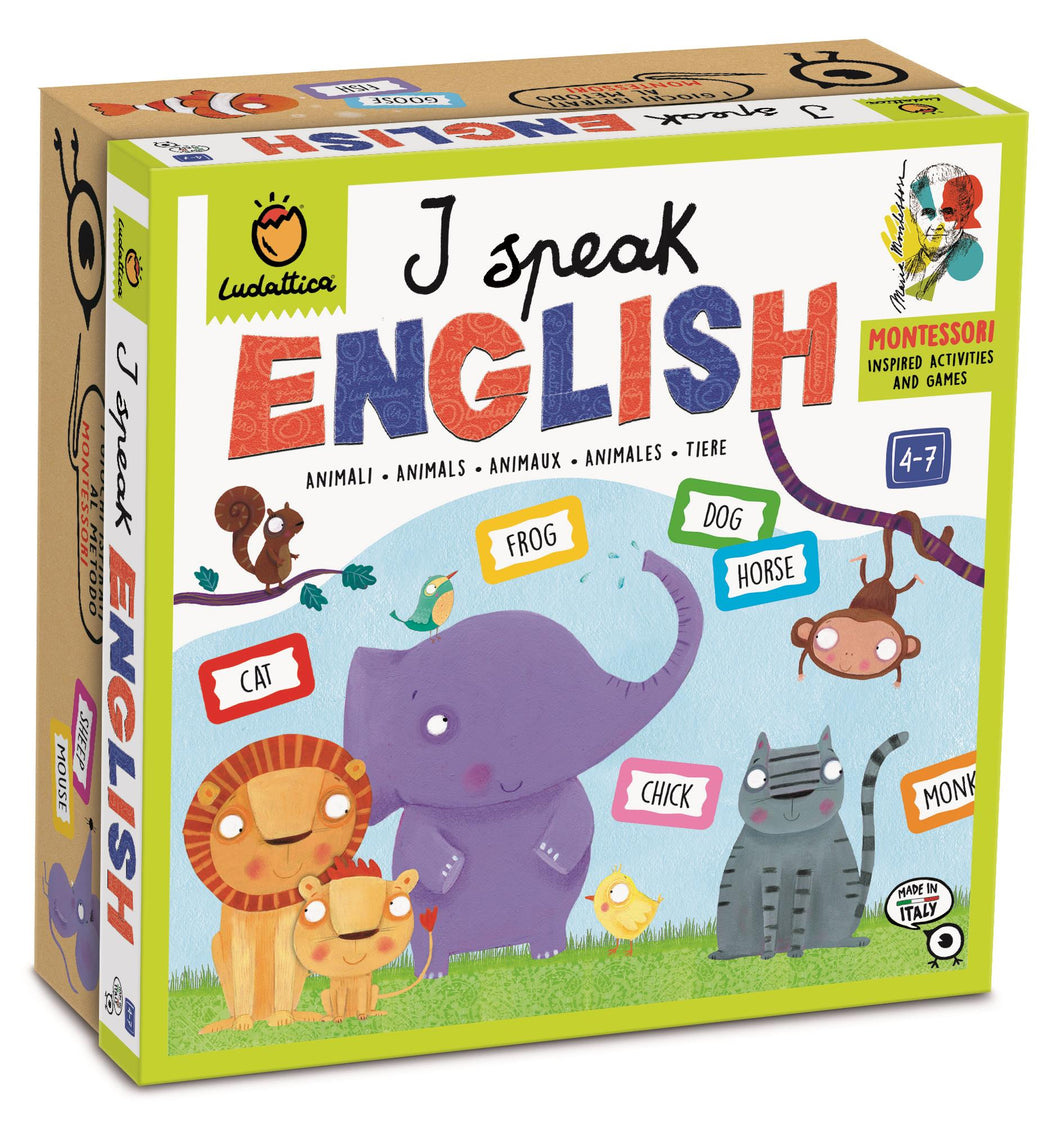 Juego Montessori I Speak English Ludattica