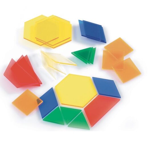 Topiludo geométricas 140 piezas traslúcidas en 6 colores TToys
