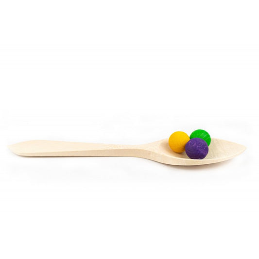 Juego heurístico. Cuchara de madera pequeña