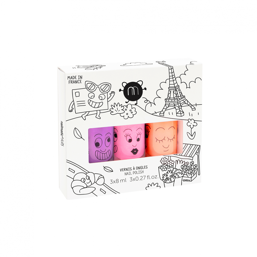 Set 3 esmalte de uñas Nailmatic paris