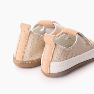 Sandalias troqueladas Baby Lobitos - Cream