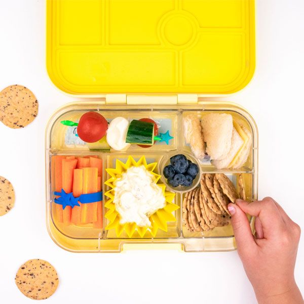 Moldes silicona Lunch Punch Yumbox Amarillo
