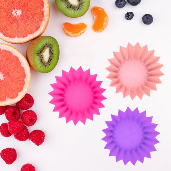 Moldes silicona Lunch Punch Yumbox Rosa