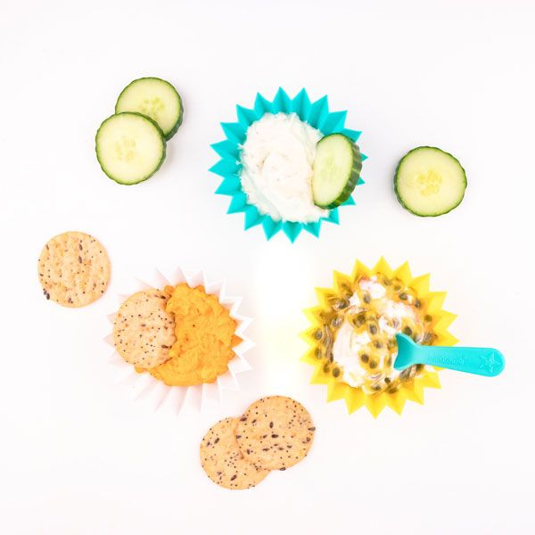 Moldes silicona Lunch Punch Yumbox Amarillo