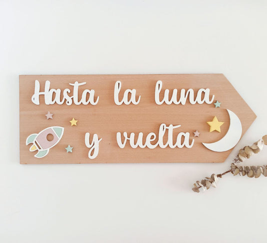 Flecha «Hasta la luna y vuelta» Marval