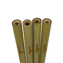 Cargar imagen en el visor de la galería, Pack 4 pajitas de bambú + limpiador Brushboo
