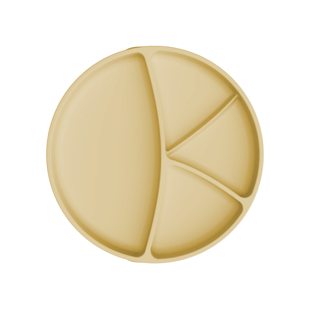 Plato de silicona ventosa/compartimentos Everyday Baby Soft Yellow
