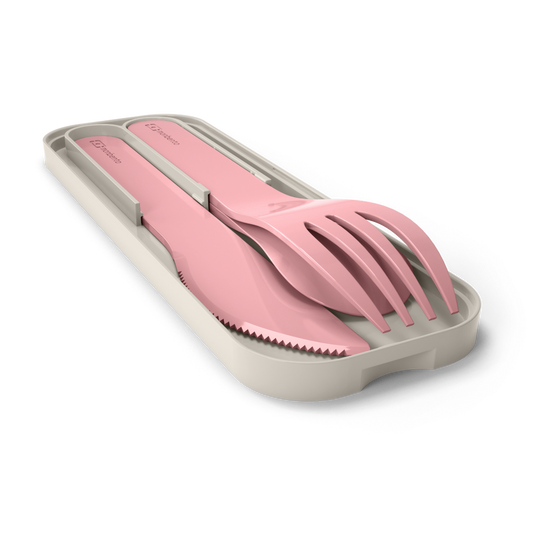 Set cubiertos de viaje Monbento Rosa Blush