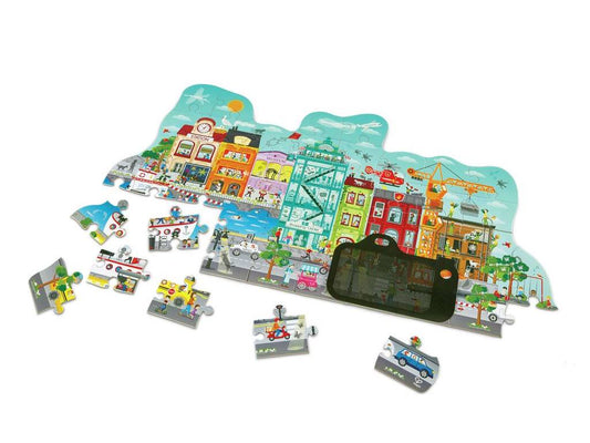 Puzzle Animado de la Ciudad Hape