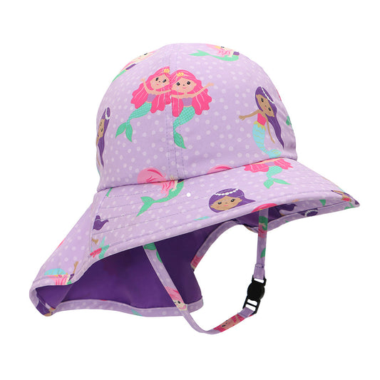 Gorrito de playa con protección Upf50+ Sirena Zoocchini