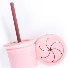 Cargar imagen en el visor de la galería, Vaso sip &amp; snack silicona Minikoioi Rosa
