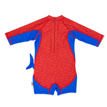 Cargar imagen en el visor de la galería, Bañador Suit bebé UPF 50 Tiburón Azul Zoocchini
