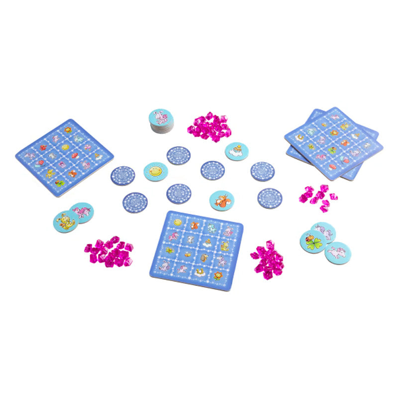 Juego de mesa - Unicornio Destello – Bingo Chispeante Haba